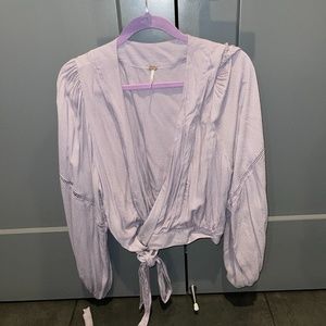 Free People -Purple Wrap Top